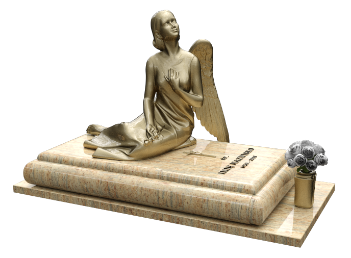 Elegancki nagrobek z granitu we Wrocławiu